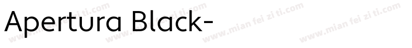 Apertura Black字体转换